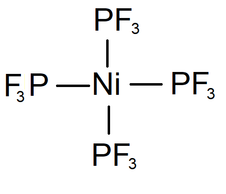 Tetrakis(trifluorophosphine) nickel Chemical Structure